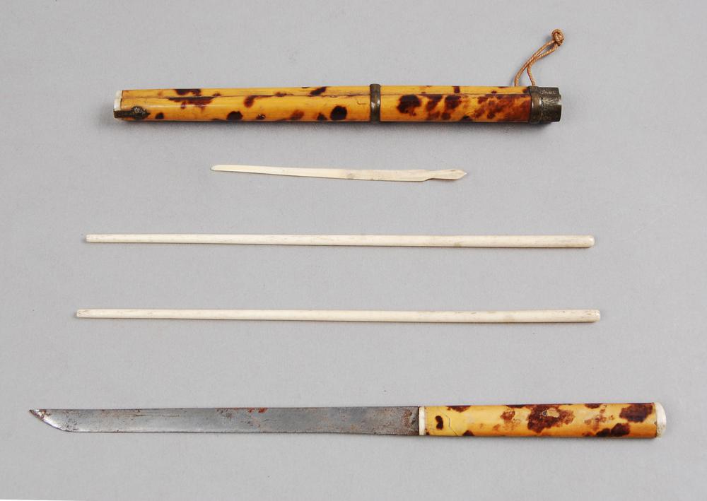 图片[1]-case; knife; chopstick; tool/implement BM-As.3589.a-e-China Archive