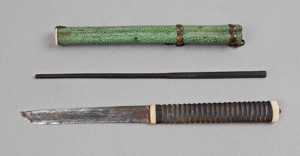 图片[1]-knife; chopstick; sheath BM-As1878-1101.368.a-c-China Archive