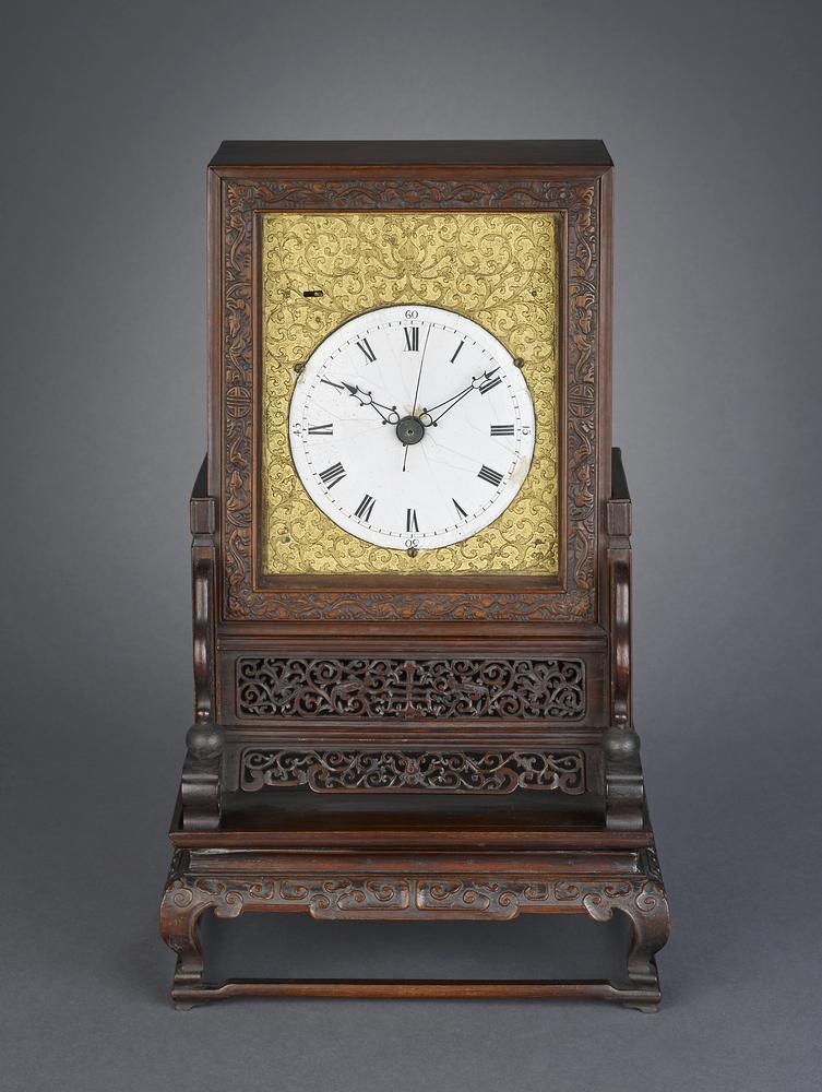 图片[1]-bracket clock; striking clock; clock-case; clock-stand BM-1958-1006.2059-China Archive