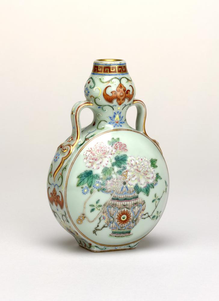 图片[1]-vase; pilgrim bottle(?) BM-Franks.1608-China Archive