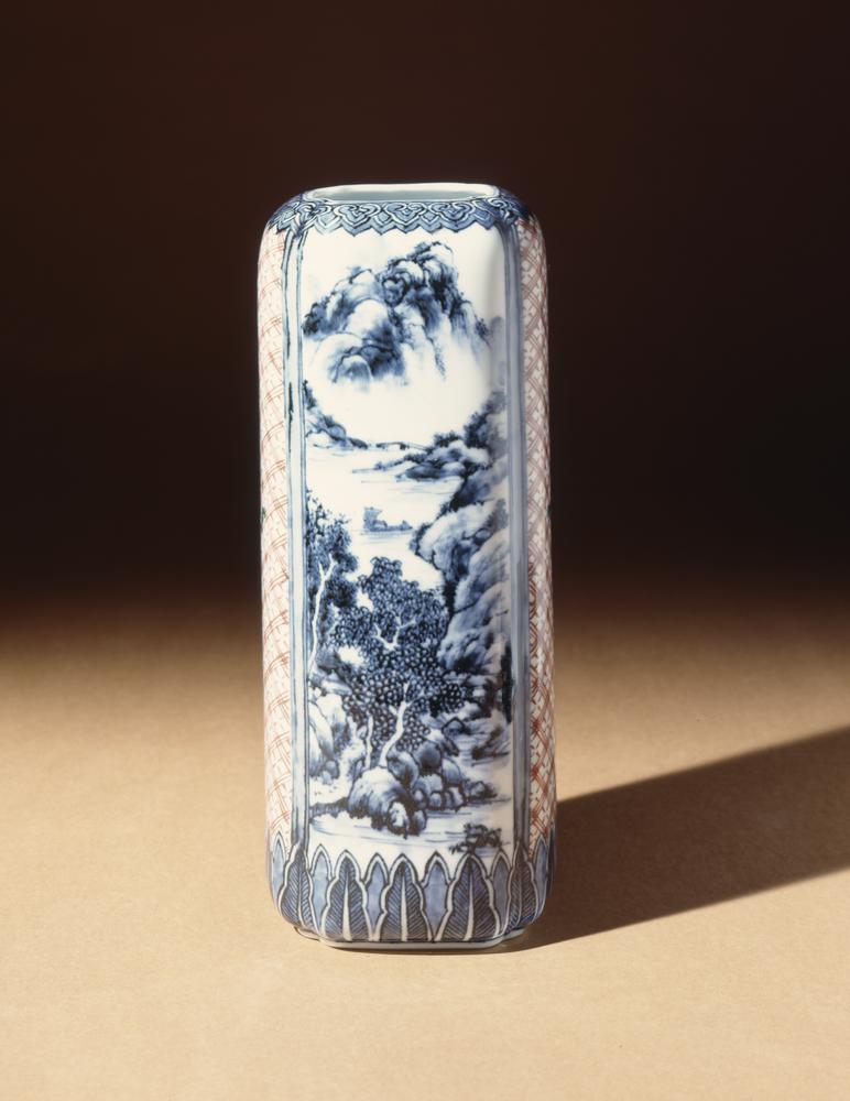 图片[1]-flower-vase; storage box BM-1992-0803.24-China Archive