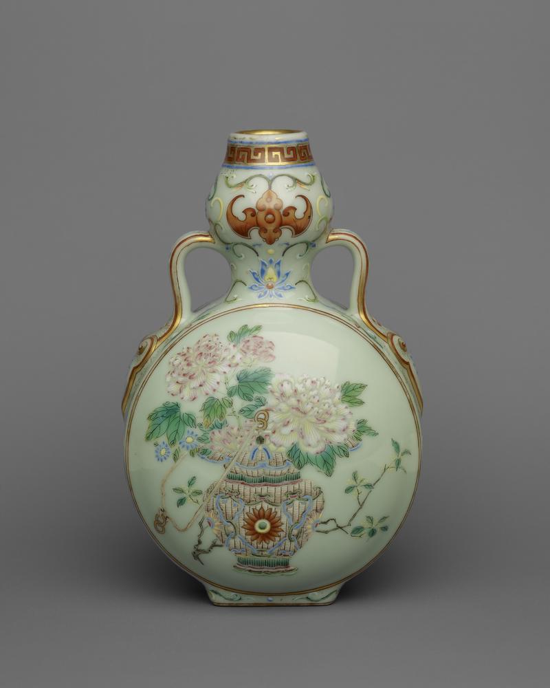 图片[2]-vase; pilgrim bottle(?) BM-Franks.1608-China Archive