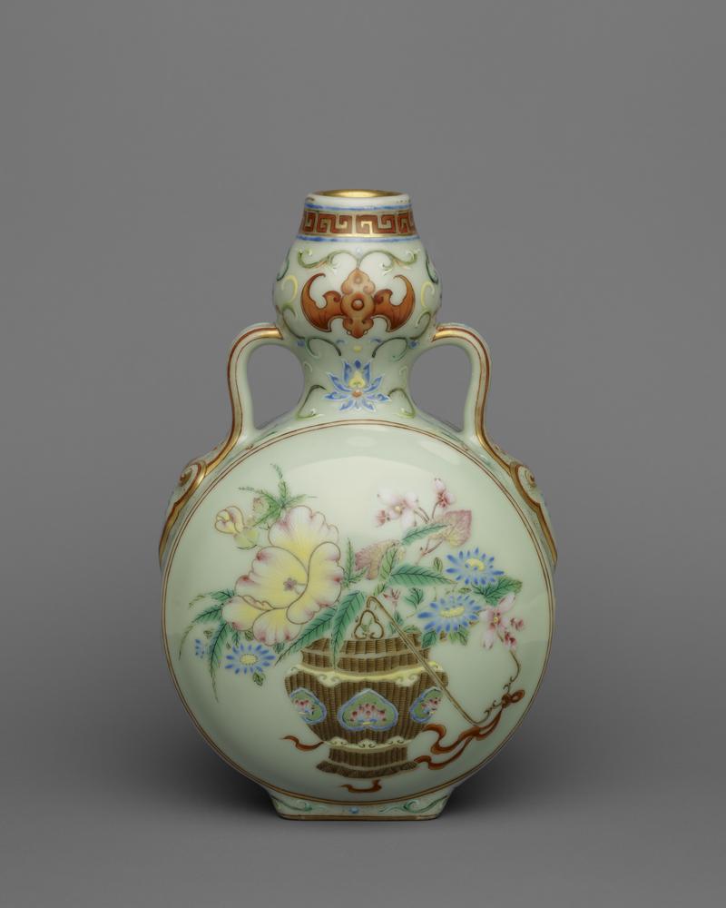 图片[3]-vase; pilgrim bottle(?) BM-Franks.1608-China Archive