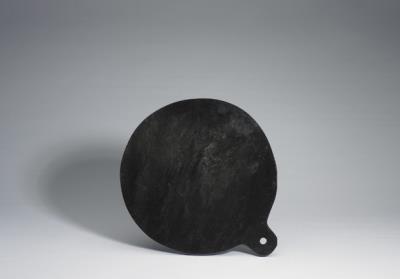 图片[2]-Aztecs Obsidian mirror (with pouch attached), Mexico, 14th to 15th century, Qing imperial collection-China Archive