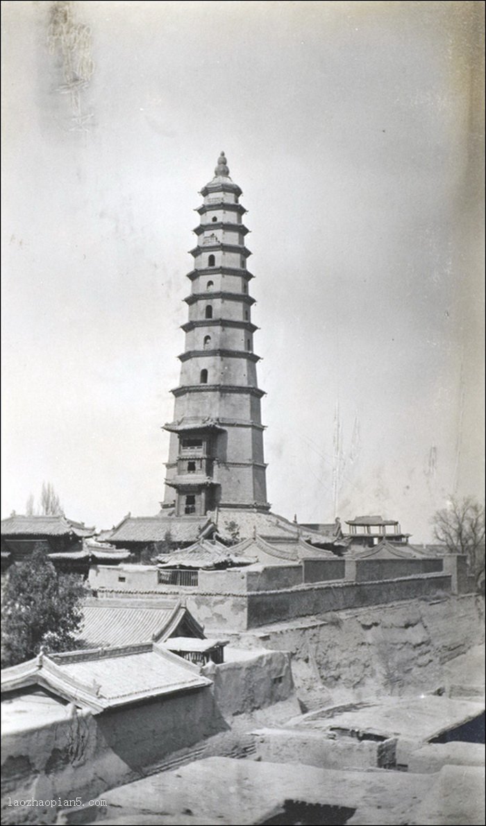 图片[1]-In 1910, the city image of Liangzhou, Gansu (now Wuwei) was taken by Morrison-China Archive