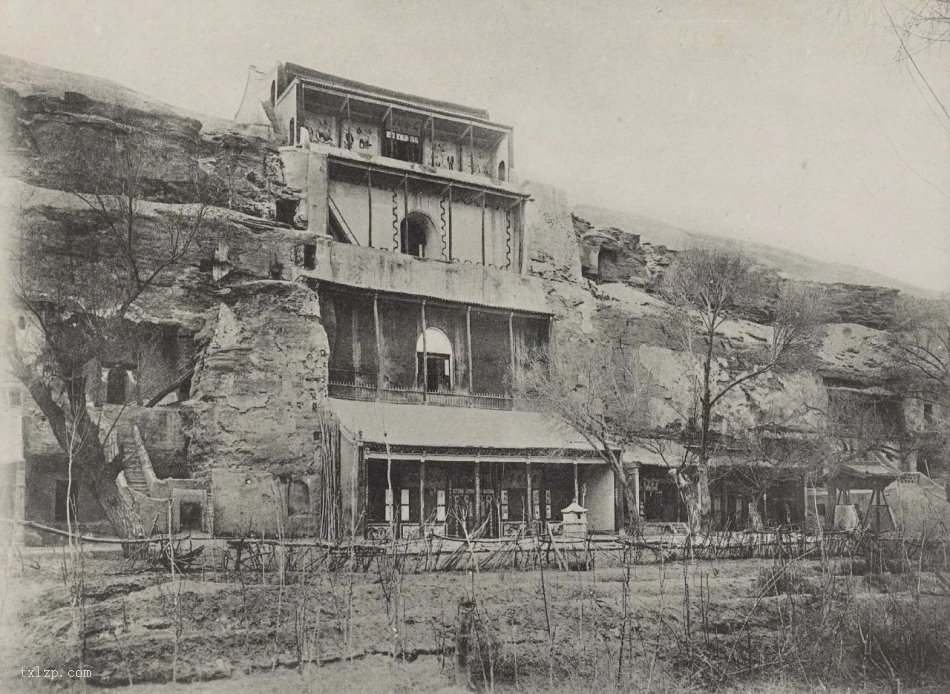 图片[1]-The shocking images of the Mogao Grottoes in Dunhuang before their destruction in 1908 (middle)-China Archive