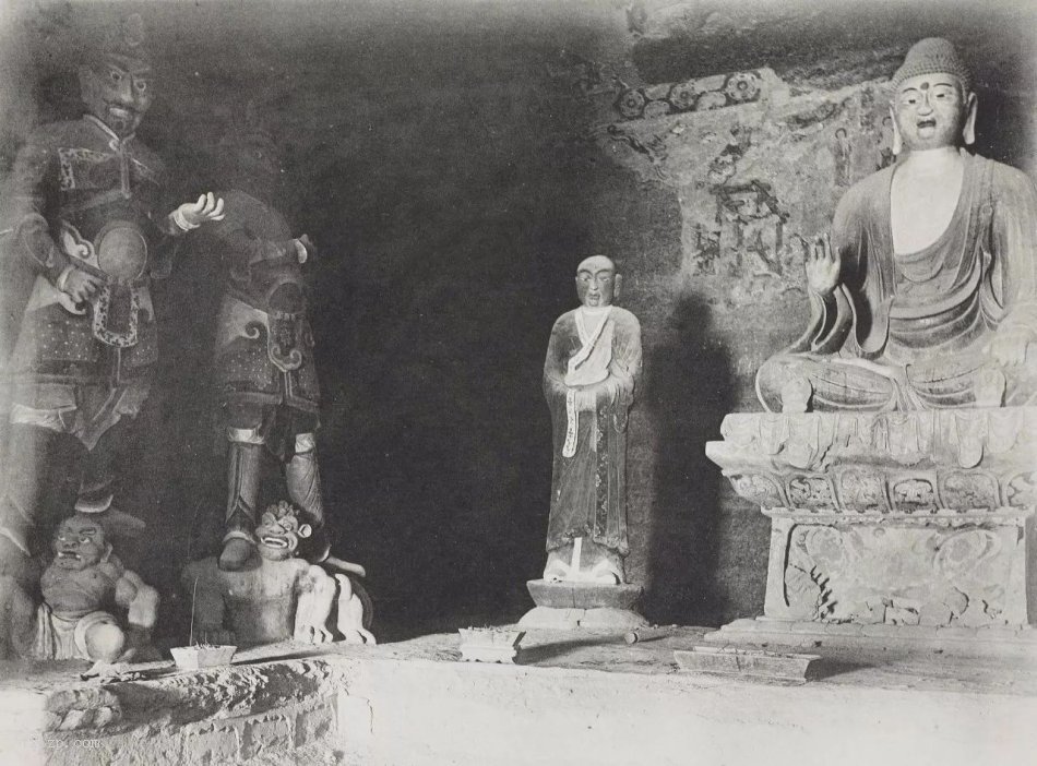 图片[3]-The shocking images of the Mogao Grottoes in Dunhuang before their destruction in 1908 (middle)-China Archive