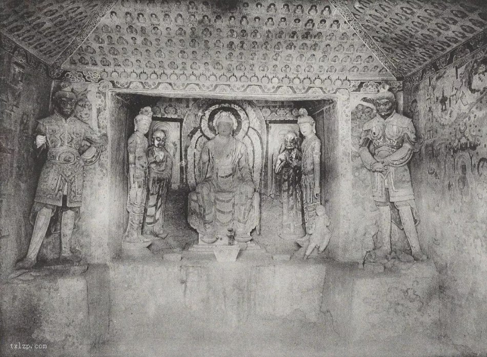 图片[2]-The shocking images of the Mogao Grottoes in Dunhuang before their destruction in 1908 (middle)-China Archive