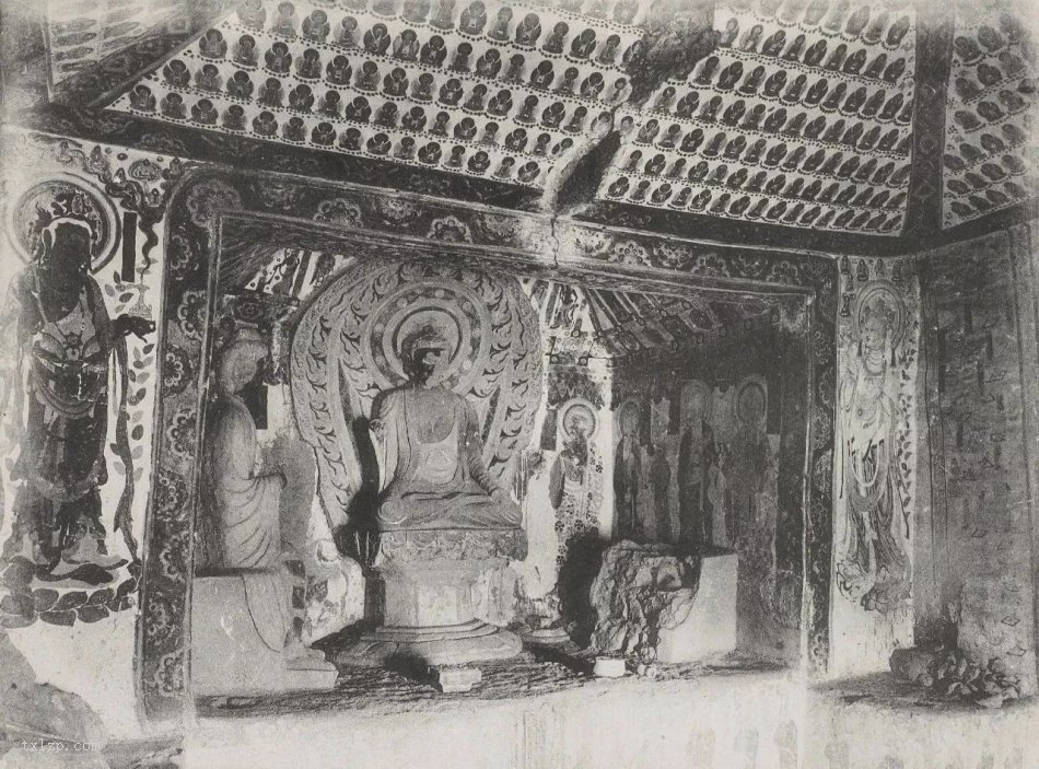 图片[6]-The shocking images of the Mogao Grottoes in Dunhuang before their destruction in 1908 (middle)-China Archive