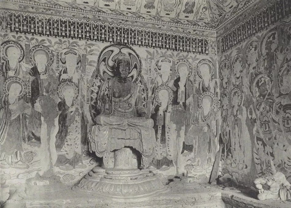 图片[12]-The shocking images of the Mogao Grottoes in Dunhuang before their destruction in 1908 (middle)-China Archive