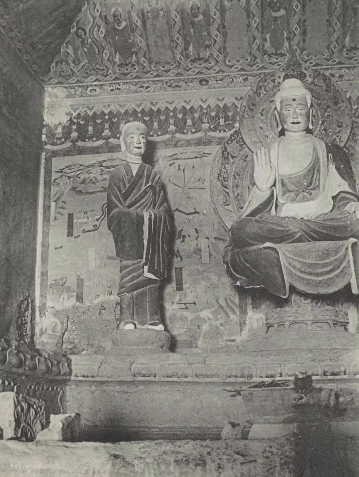 图片[25]-The shocking images of the Mogao Grottoes in Dunhuang before their destruction in 1908 (middle)-China Archive