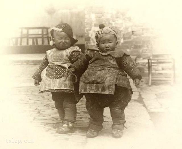 图片[1]-A group of old photos of children from different places in the late Qing Dynasty-China Archive