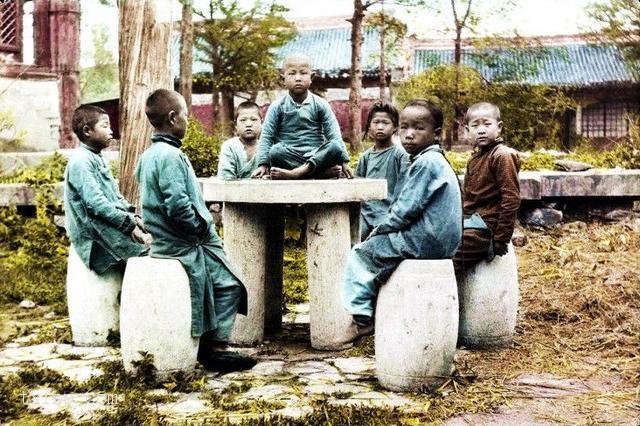图片[4]-A group of old photos of children from different places in the late Qing Dynasty-China Archive
