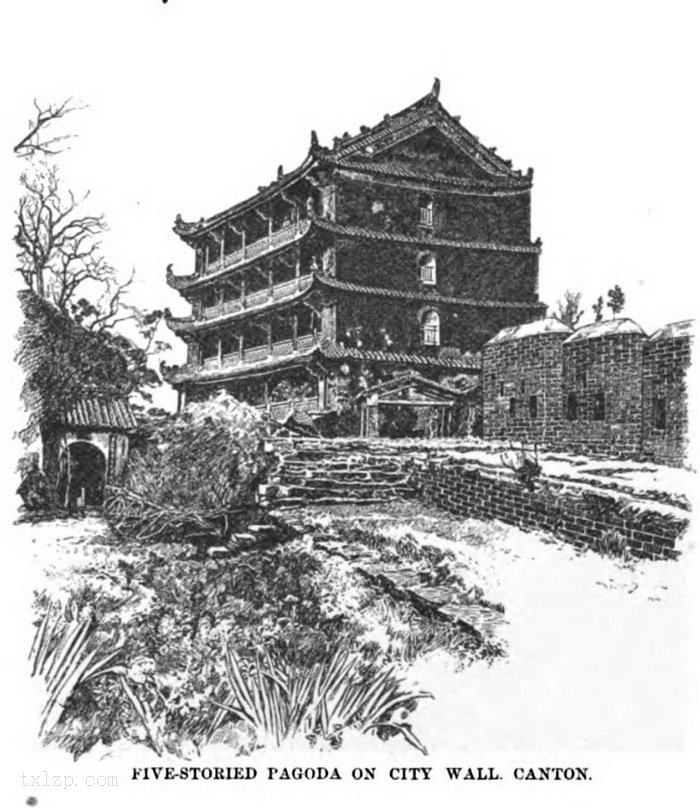 图片[6]-The Sea Tower in Yuexiu Mountain Town of Guangzhou in the Illustrations of Foreign Books in the Late Qing Dynasty and the Early Republic of China-China Archive
