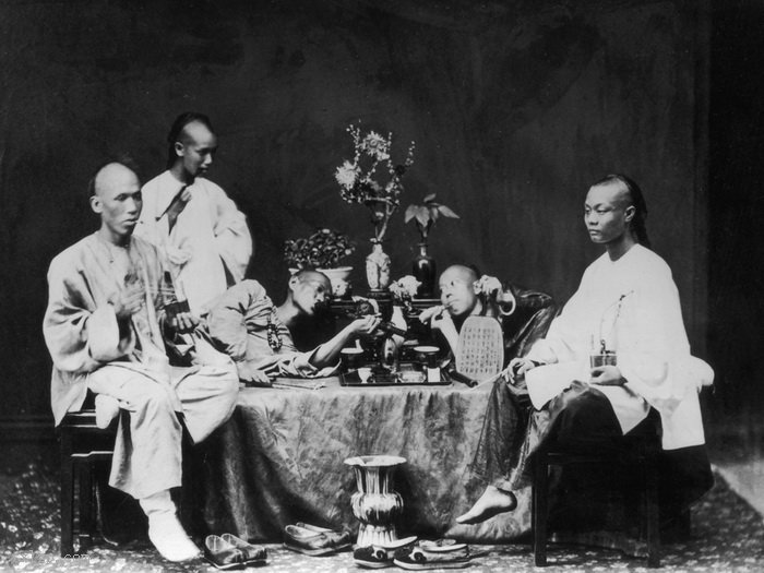 图片[9]-True old photos of Chinese people smoking opium in the late Qing Dynasty-China Archive