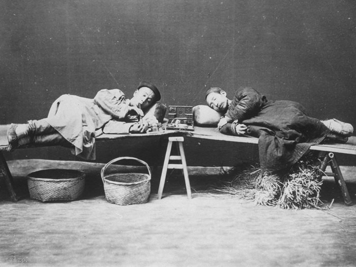 图片[11]-True old photos of Chinese people smoking opium in the late Qing Dynasty-China Archive