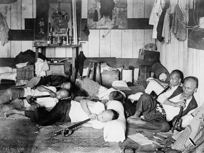 图片[13]-True old photos of Chinese people smoking opium in the late Qing Dynasty-China Archive