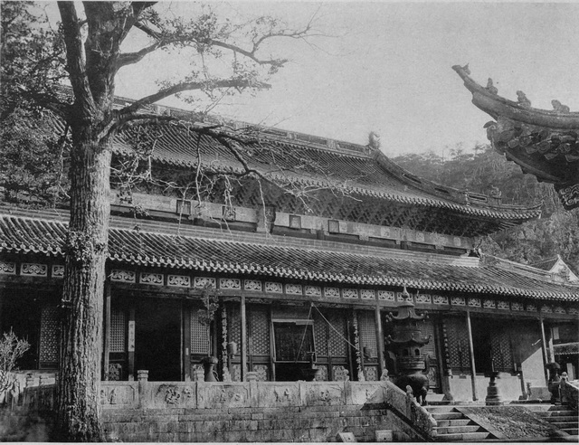 图片[1]-1908 Old photo of Dinghai County, Zhejiang Province Scenery of temples in Putuo Mountain a hundred years ago-China Archive