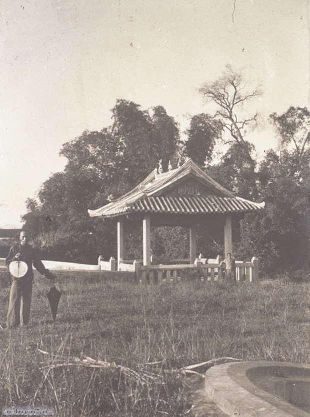 图片[1]-Old photos of Heyuan, Guangdong in the late Qing Dynasty and the early Republic of China lion dance, Guandi Temple, Confucius Temple and Kuige Pavilion-China Archive