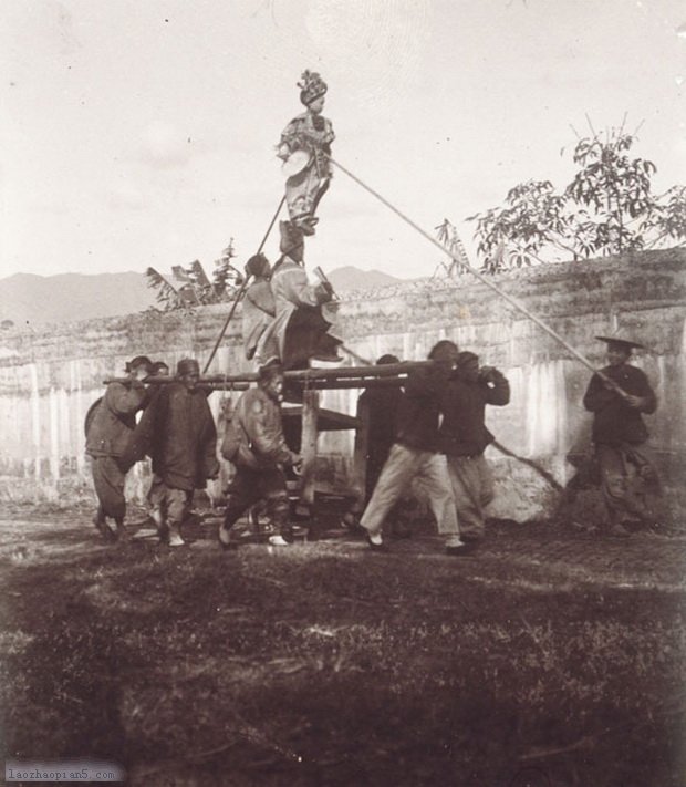 图片[2]-Old photos of Heyuan, Guangdong in the late Qing Dynasty and the early Republic of China lion dance, Guandi Temple, Confucius Temple and Kuige Pavilion-China Archive