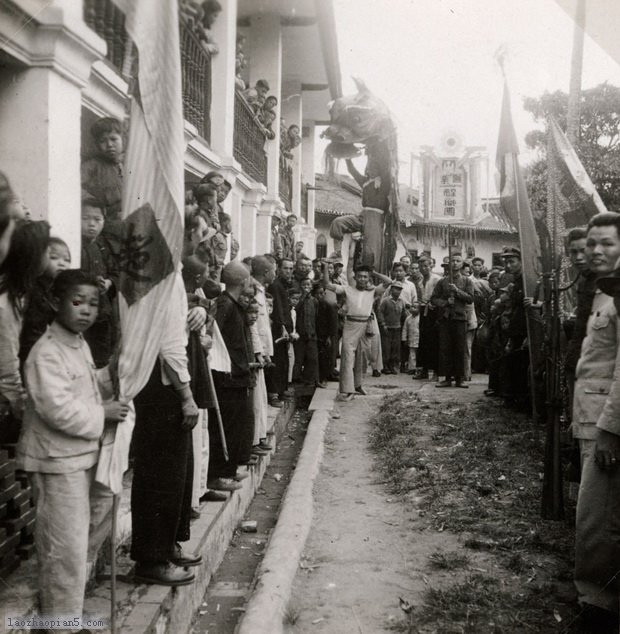 图片[23]-Old photos of Heyuan, Guangdong in the late Qing Dynasty and the early Republic of China lion dance, Guandi Temple, Confucius Temple and Kuige Pavilion-China Archive