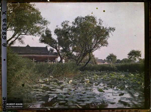 图片[3]-The earliest color photo of Huibo Tower of Daming Lake in Jinan, Shandong Province in 1913-China Archive