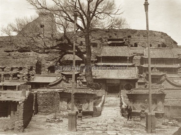 图片[1]-Old photos of Datong in Shanxi in the late Qing Dynasty Yungang Grottoes 110 years ago-China Archive