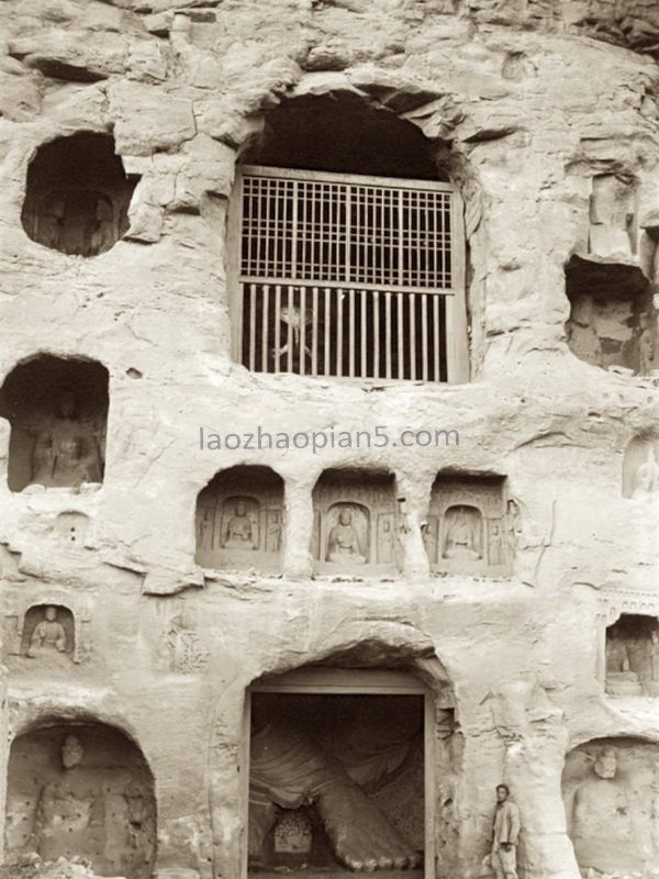 图片[8]-Old photos of Datong in Shanxi in the late Qing Dynasty Yungang Grottoes 110 years ago-China Archive
