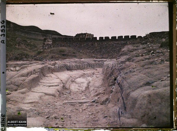 图片[6]-Photographed by Kahn in 1913, an old color photo of the Great Wall in Badaling, Beijing-China Archive