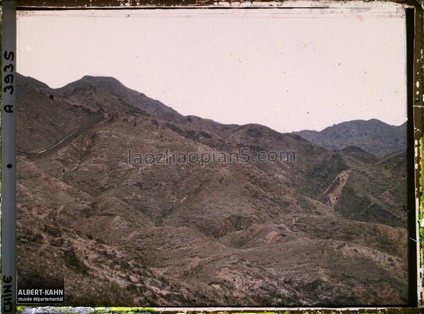 图片[7]-Photographed by Kahn in 1913, an old color photo of the Great Wall in Badaling, Beijing-China Archive