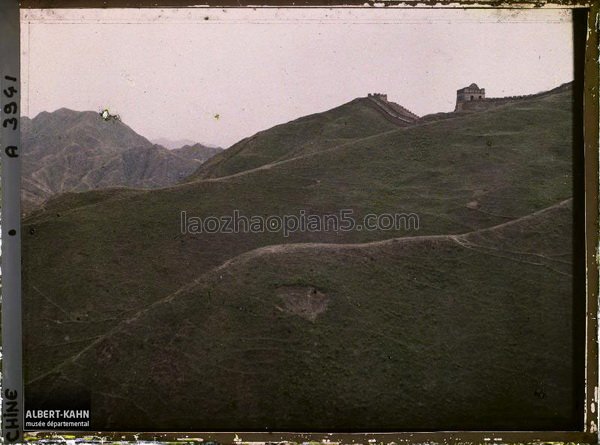 图片[13]-Photographed by Kahn in 1913, an old color photo of the Great Wall in Badaling, Beijing-China Archive