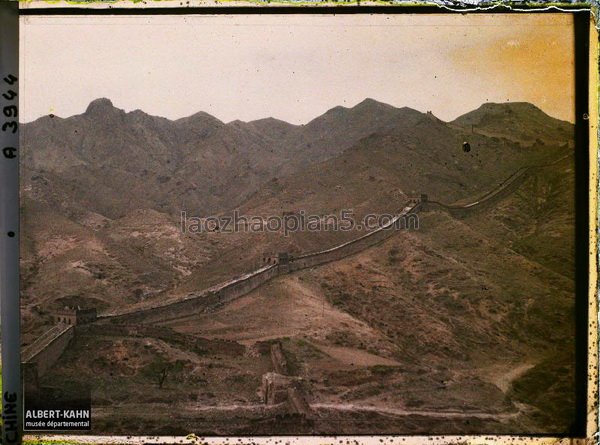 图片[16]-Photographed by Kahn in 1913, an old color photo of the Great Wall in Badaling, Beijing-China Archive