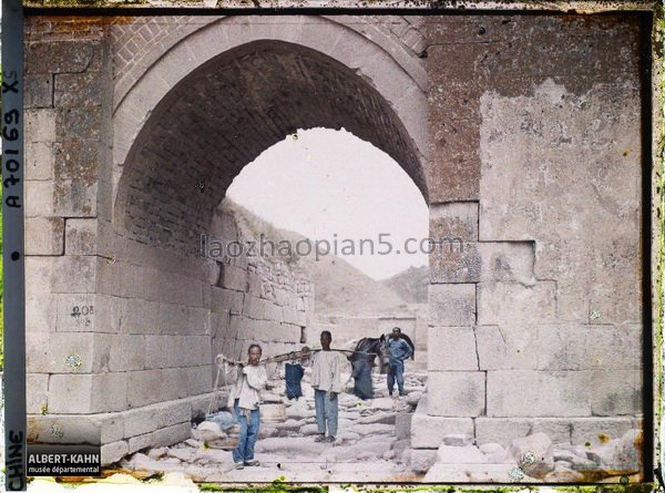 图片[18]-Photographed by Kahn in 1913, an old color photo of the Great Wall in Badaling, Beijing-China Archive