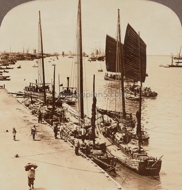 图片[1]-The old photo of Yingkou, Liaoning in 1904 was the first trading port in Northeast China at that time-China Archive