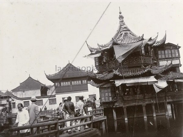 图片[4]-The image of the pavilion in the heart of the lake in Yu Garden in the old photos of Shanghai from the Qing Dynasty to the end of the Republic of China-China Archive