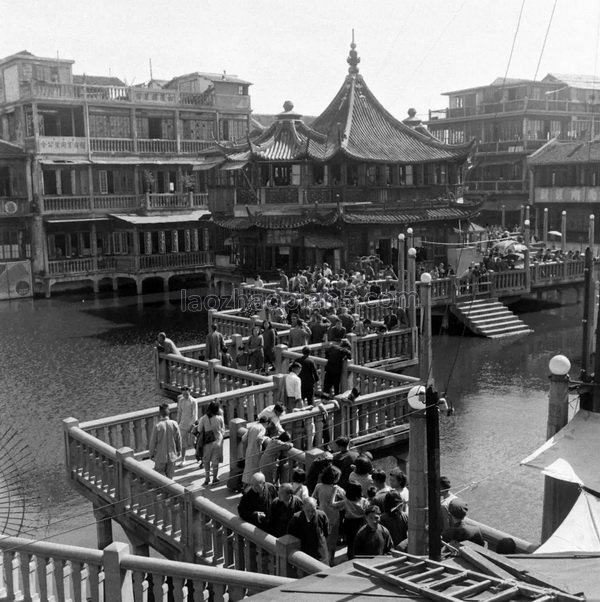 图片[9]-The image of the pavilion in the heart of the lake in Yu Garden in the old photos of Shanghai from the Qing Dynasty to the end of the Republic of China-China Archive