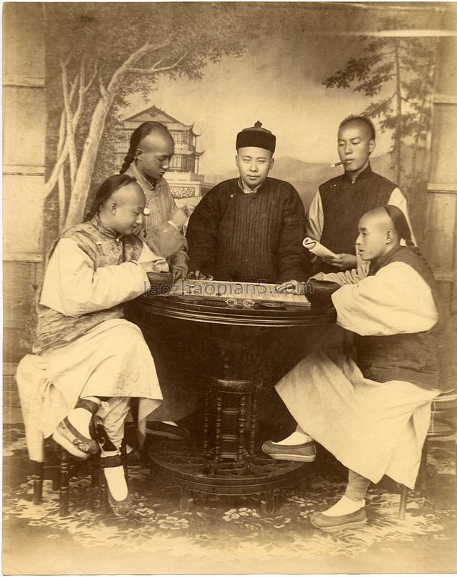 图片[1]-Old photos of people in the Qing Dynasty in the 1880s-China Archive