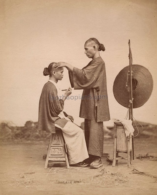 图片[3]-Old photos of people in the Qing Dynasty in the 1880s-China Archive