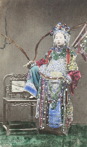 图片[2]-Old photos of hand-painted portraits in the late Qing Dynasty-China Archive