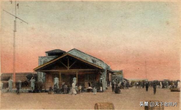 1910年代广东汕头老照片 崎碌马路、龙湫宝塔、西湖山