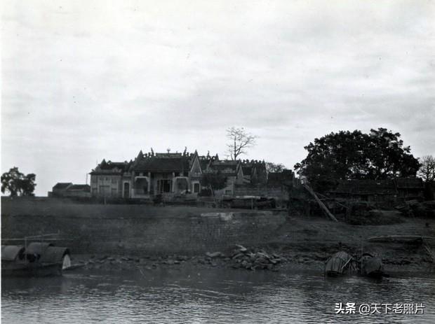 1909年佛山老照片 百年前的魁岗文塔，三水、西江风貌