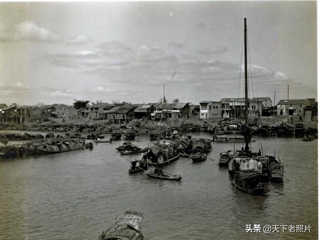 1909年佛山老照片 百年前的魁岗文塔，三水、西江风貌