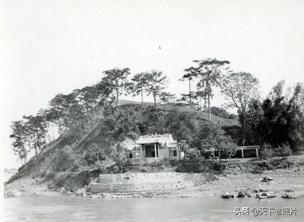 1909年佛山老照片 百年前的魁岗文塔，三水、西江风貌