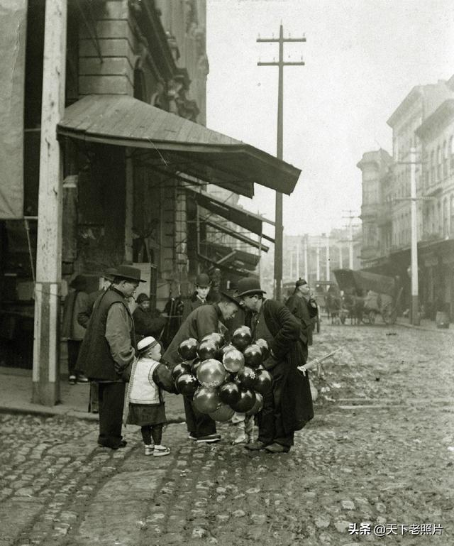 1890年的美国旧金山唐人街老照片 穿着打扮生活方式宛如清朝