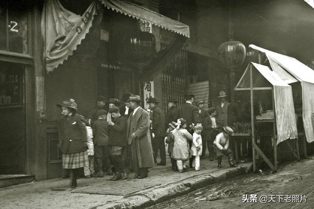 1890年的美国旧金山唐人街老照片 穿着打扮生活方式宛如清朝