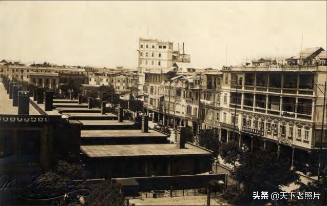 1930年代广东汕头老照片 市容风貌及中山公园旧影