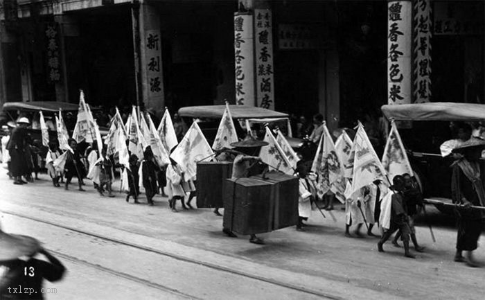 图片[5]-A live shot of a “big funeral” in Hong Kong during the Republic of China-China Archive