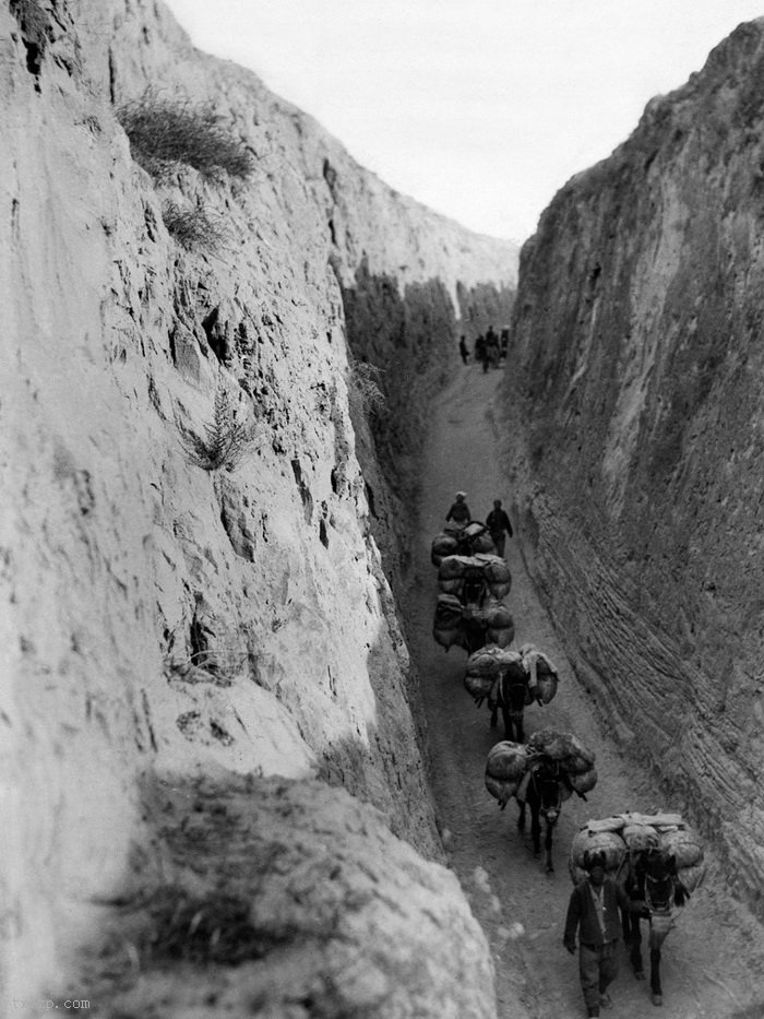 图片[7]-Old photos of barren and desolate loess high slope in 1937-China Archive