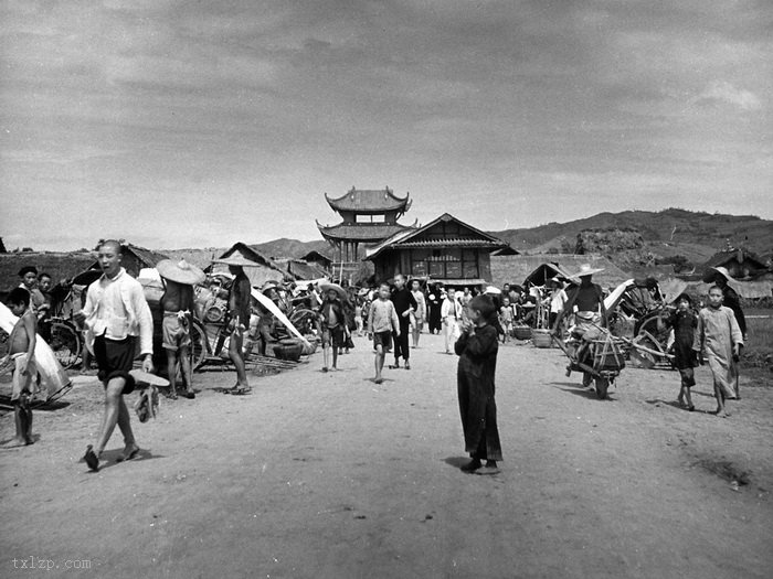 图片[1]-Longquanyi, a comfortable town in Xichuan during the Anti Japanese War in 1941-China Archive