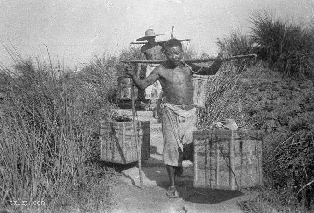 图片[1]-Group photos of porters in Chengdu in 1917-China Archive